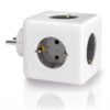 Clavija modular 5 tomas schuko 2p+t 16 a 3680 w 250 v~ blanca compatible con ref 40292, 40293