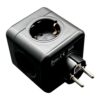 Clavija modular 5 tomas schuko 2p+t 16 a 3680 w 250 v~ negra compatible con ref 40292, 40293