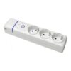 Base múltiple de 3 tomas 2p+t, 16 a 250 v con interruptor luminoso.