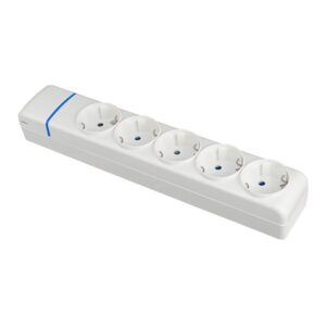 Base múltiple de 5 tomas 2p+t, 16 a 250 v