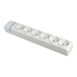 Base múltiple de 6 tomas 2p+t, 16 a 250 v
