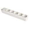 Base bipolar 5 tomas t/tl 10/16 a 250 v color blanco