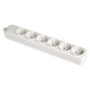 Base bipolar 6 tomas t/tl 10/16 a 250 v color blanco