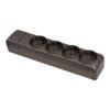 Base múltiple 4 tomas 2p+t schuko, 16 a 250 v~, grafito