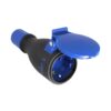 Base móvil bipolar con t/t lateral de 16 a 250 v, elastómero negro