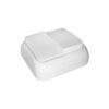 Doble interruptor superficie serie spa 77 x 77 x 30 mm