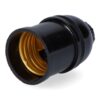 Portalámparas corriente e27 negro (retractilado)