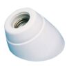 Portalámparas superficie curvo interior e27 porcelana blanco