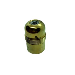 Portalámparas metálico latonado vintage e27
