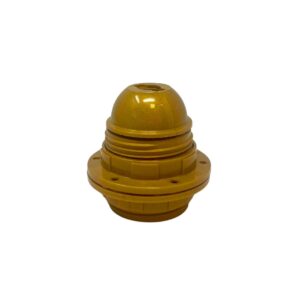 Portalámpras e27 asf todo rosca + 2 arandelas, oro brillante