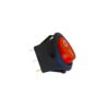 Interruptor redondo empotrado 6,5a negro
