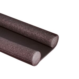 Burlete doble cara para bajo puerta marrón 25 mm x 95 cm