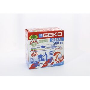 Cinta balizar ldpe signal biodegradable blanca/roja 70 mm x 200 m