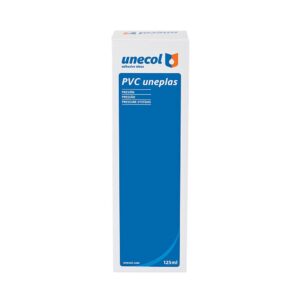 Adhesivo pvc uneplas tubo 125 ml estuche + dispensador