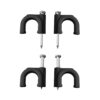 Grapa para cable manguera tubular 2 x 1,5 mm n°07, negra, caja 100 uds