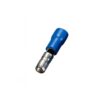 Terminal bala 4 mm macho pre aislado bolsa 100 uds