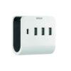 Adaptador 3 usb a + 1 usb c 16 a con soporte para smartphone