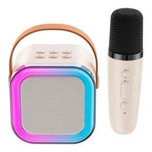 Karaoke mini con leds rgb, 8,8 x 6,8 x 8,8 cm