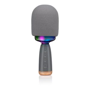 Micrófono karaoke con altavoz, 5 w - 7,5 x 7,5 x 22 cm