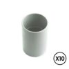 Manguito gris ø 20 mm, 10 unidades