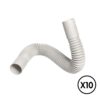 Curva flexible pvc ø 25 mm, 10 unidades