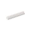 Regleta de conexion de 4 mm a 6 mm , 12 conectores, homologada, blanca