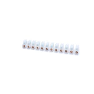 Regleta de conexión 12 polos 2,5 mm² natural