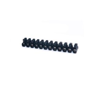 Regleta de conexión 12 polos 16 mm² negra