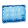 Caja 500 cima pared empotrar 3 elementos dobles