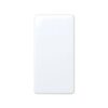 Pulsador estrecho serie 27 blanco