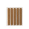 Pack 5 fieltros marron sinteticos adhesivos 95x12mm plasfix inofix