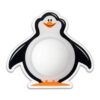Tope de pared adhesivo pingüino blanco inofix