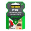 Cinta doble cara de montaje para exteriores, máx 5 kg, 19 mm x 1,5 m