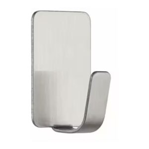 Command gancho de acero inoxidable, pequeño, 19 x 30 x 15 mm, 4 uds + 5 tiras, máx 225 gr