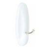 Command gancho punta metálica, mediano, blanco, 29 x 79 x 29 mm, 2 uds + 4 tiras, carga max 1,3 kg