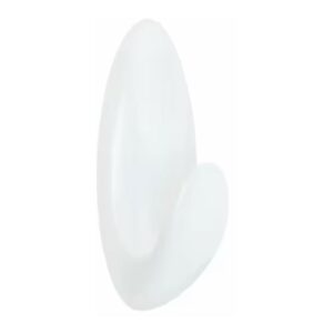 Command gancho para baño, mediano, blanco, 35 x 86 x 29, 2 uds + 3 tiras, máx 1,3 kg