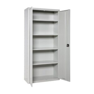 Armario multiusos 2 puertas 4 baldas, 80 x 40 x 180 cm