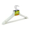 Perchas de madera, blancas, 3 uds