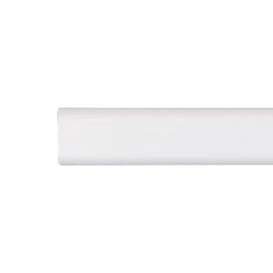 Barra armario ovalada metal blanco 100cm cintacor - storplanet