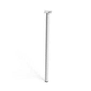 Pata cilíndrica de acero en color blanco mod.401g. medidas ø3x70cm 2-401g.700.01 rei