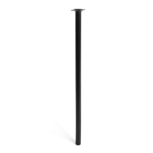 Pata cilíndrica de acero en color negro mod. 401g. dimensiones ø3x80cm 2-401g.800.03 rei