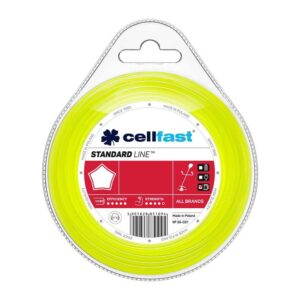 Hilo para desbrozadora estándar, estrella 2,7 mm, dispensador 15 m