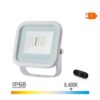 Foco proyector led blanco 10 w 800 lm 6400 k luz fría - 9,2 x 2,7 x 8,1 cm