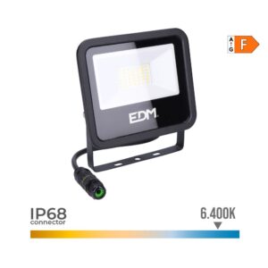 Foco proyector led 30 w 2370 lm 6400 k luz fría, black series - 15,8 x 13,5 x 2,9 cm