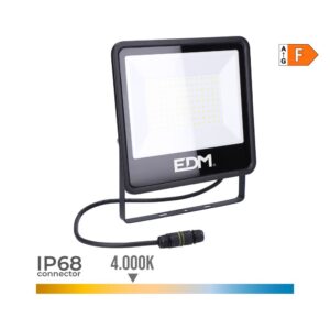 Foco proyector led 100 w 8200 lm 4000 k luz día, black series - 24,6 x 22,8 x 2,9 cm