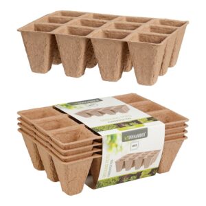 Bandejas para sembrar con 12 aberturas - 4 uds