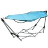 Hamaca plegable con soporte 240 x 80 x 75 cm