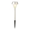 Baliza inox luz calida 24 x 8 cm, 4 unidades