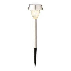 Baliza inox luz calida 24 x 8 cm, 4 unidades
