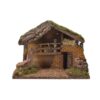 Casa para belen con led y musgo 32x16x24cm